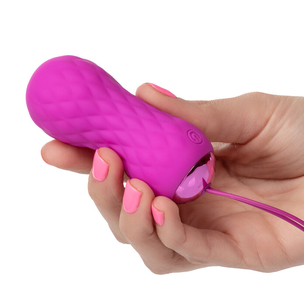 Textured, remote control bullet vibe, in a subtle, discreet design for internal stimulation.
