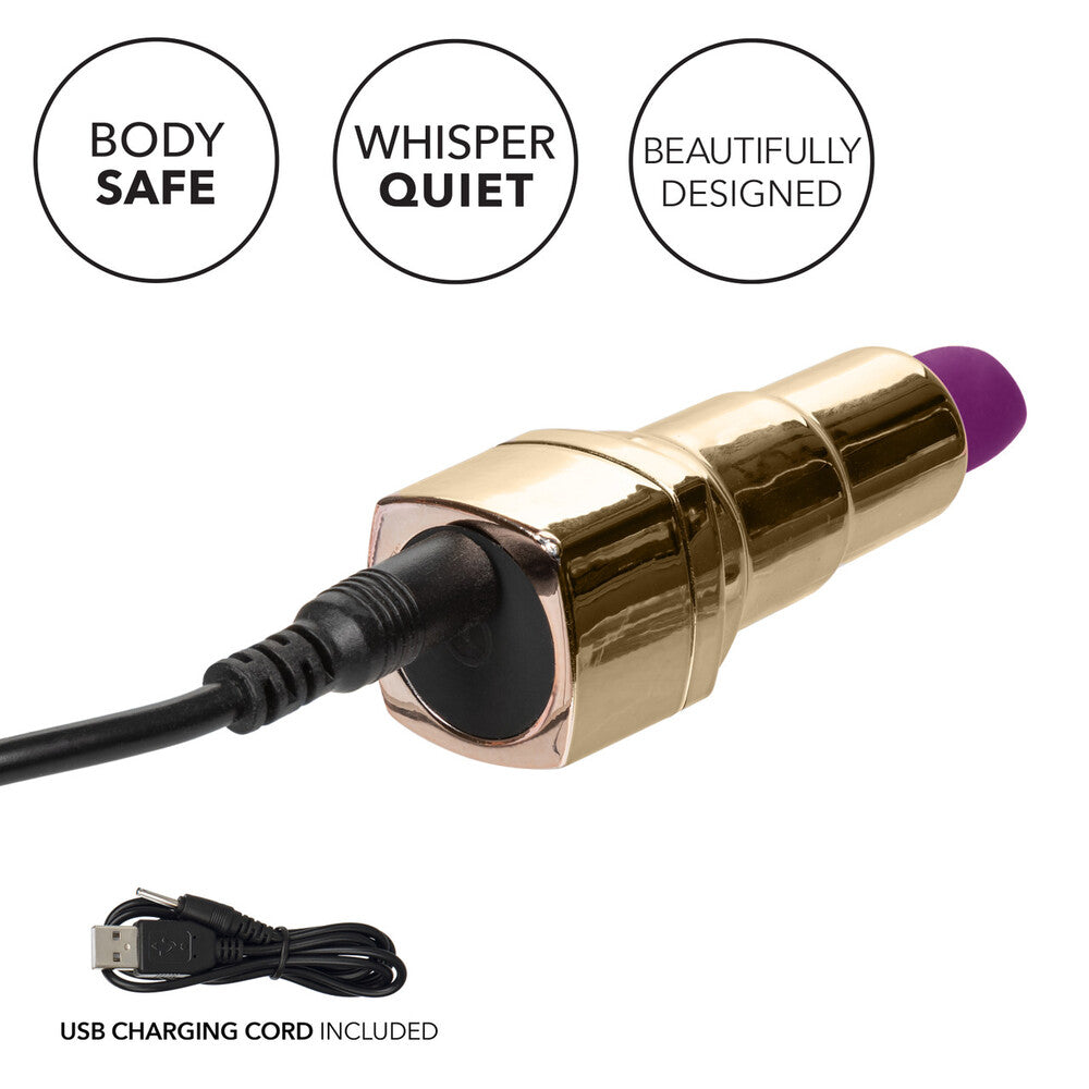 The naughty bits bad bitch lipstick vibrator in a sleek, rechargeable design for discreet fun.