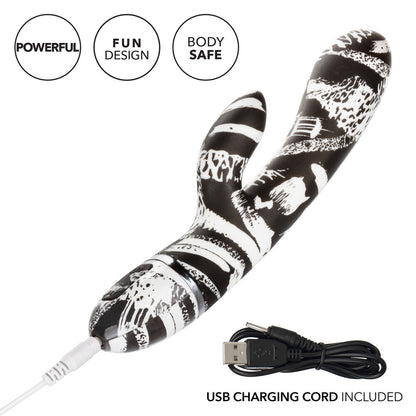 Rechargeable dual wand massager in a purple finish, waterproof for ultimate pleasure.
