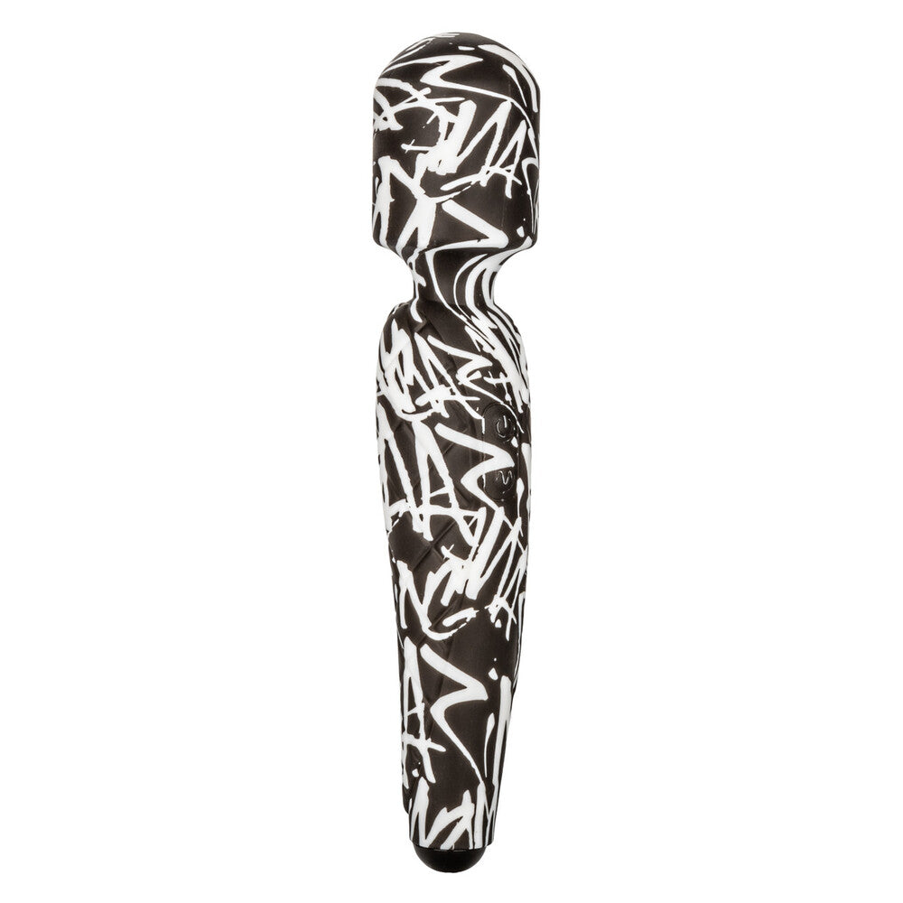 rechargeable waterproof wand massager from california exotic, shown in a sleek, modern design.