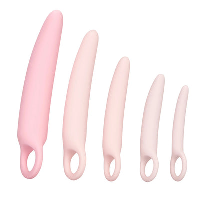 california exotic inspire silicone dilator kit for kegel exercises, multiple sizes and smooth finish