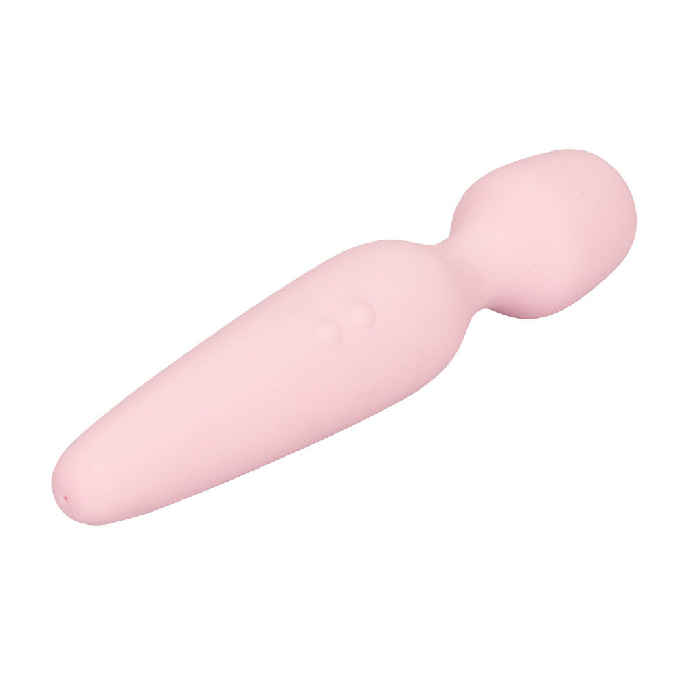 The california exotic inspire vibrating ultimate wand massager, a sleek black pleasure device for ultimate relaxation.