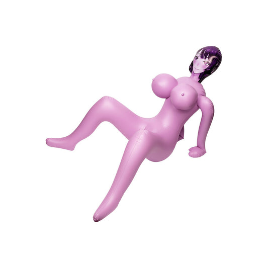 California Exotic anime love doll with an open mouth, for adult use.