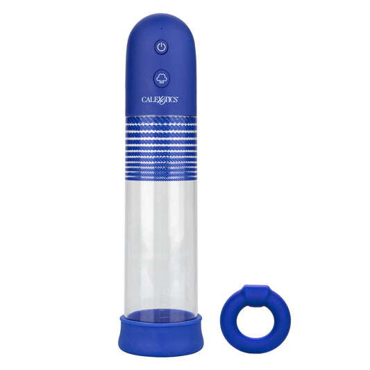 california exotic admiral rechargeable penis pump kit with clear cylinder and hose