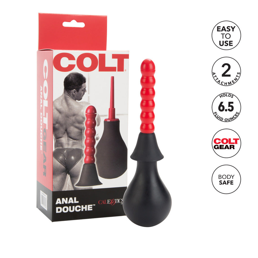 california exotic colt anal douche, a clear plastic bottle with a white nozzle for personal hygiene