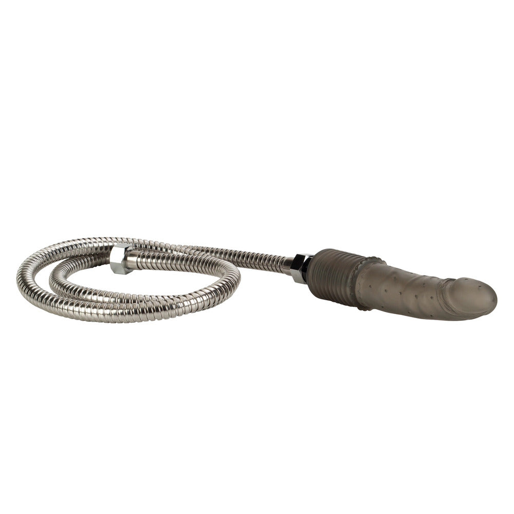 colt shower shot douche for personal hygiene, a clear plastic bottle with nozzle attachment.