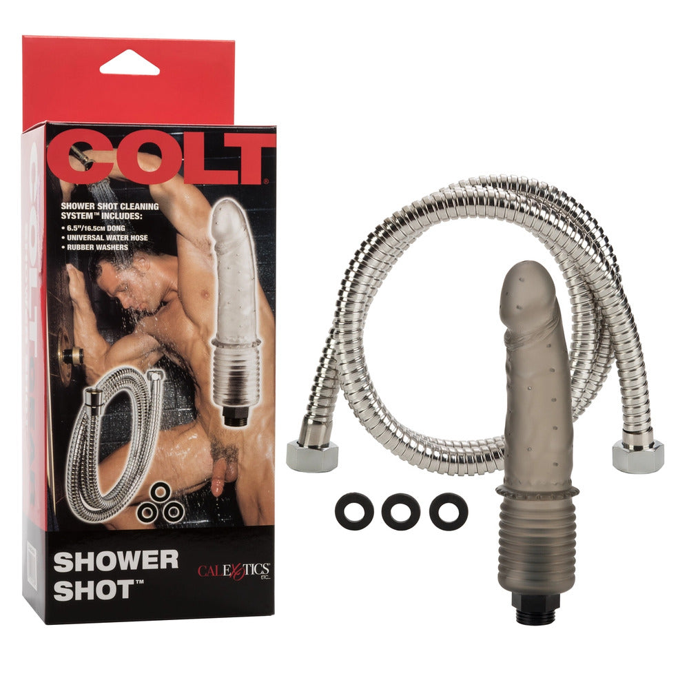 California Exotic COLT shower shot douche for personal hygiene, as seen in its packaging.
