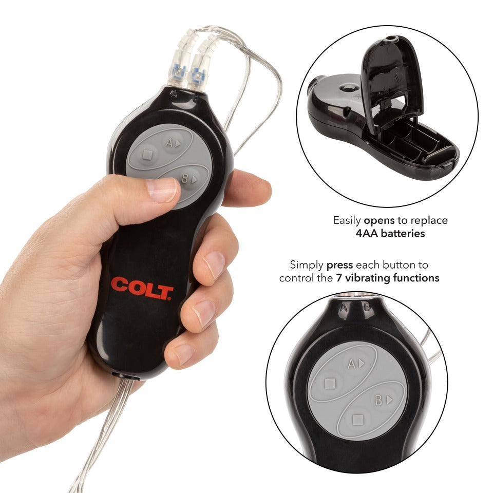 California Exotic COLT vibrating eggs, twin turbo bullets design, for internal pleasure.