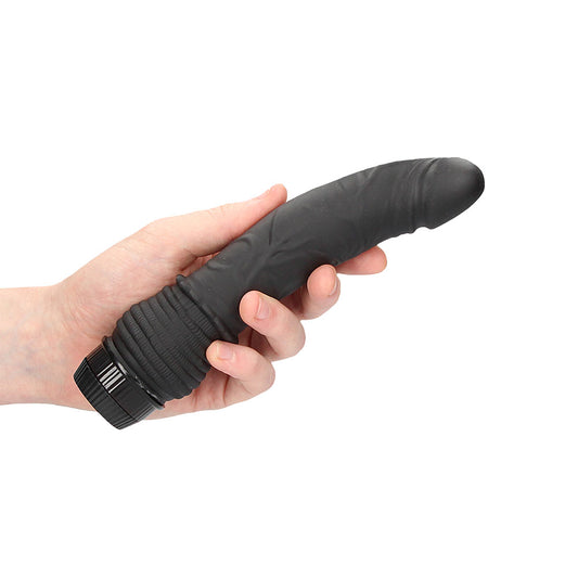 Black g-spot vibrator from shots toys, a pleasure product for stimulating the perineum