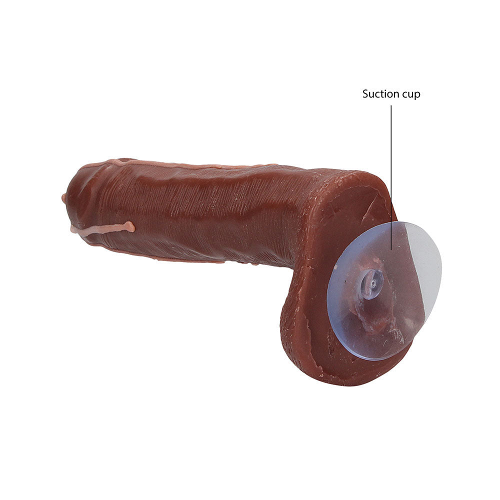 shots toys novelty soap shaped like a phallus, flesh-toned with a white finish