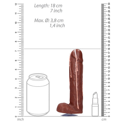Shots Toys dicky soap, flesh-brown colour and ball-shaped, cum-covered novelty soap.