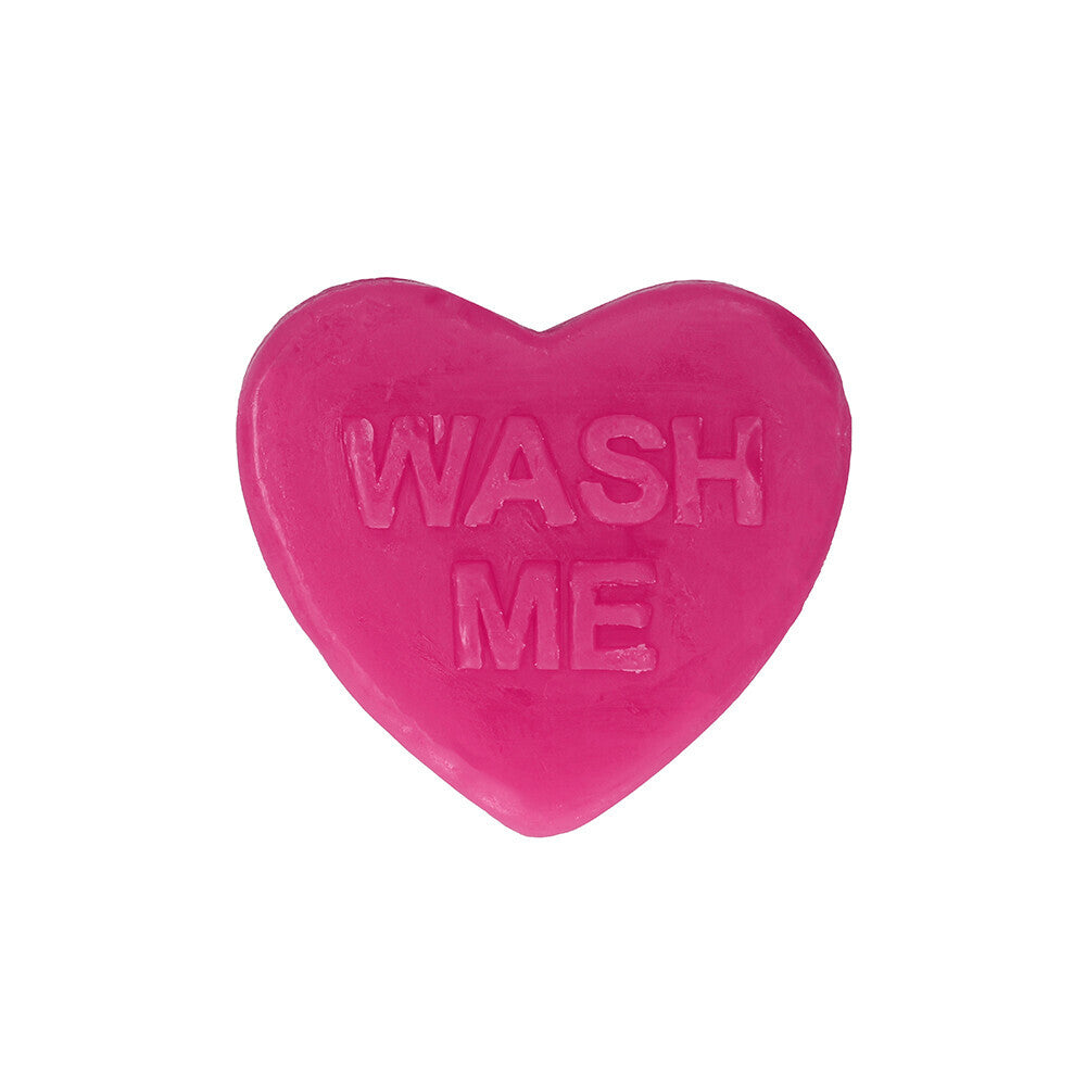 Heart-shaped, red novelty soap bar from Shots Toys, a fun Valentine's Day gift perhaps.