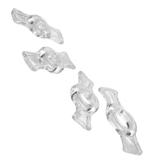 Size Matters endurance rings in black and silver metal, a set of love rings.