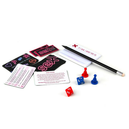 The "sex marks the spot" game by creative conceptions; a game of chance and romance.
