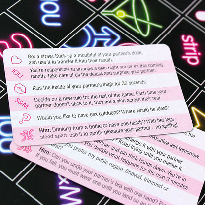 Creative Conceptions' "sex marks the spot" game featuring dice and playful instructions for adults.