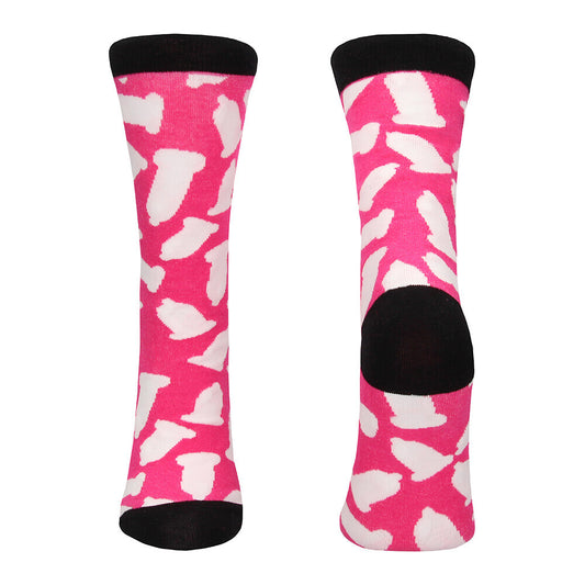Shots Toys novelty socks, 'Safety First' text design, sizes 36 to 41.