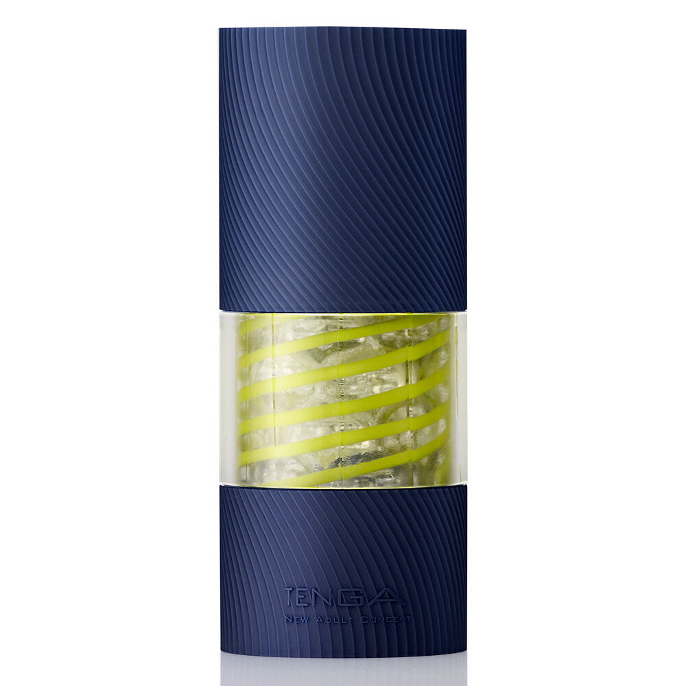 Tenga 03 shell spinner masturbator, ribbed interior with rotating core for enhanced stimulation.