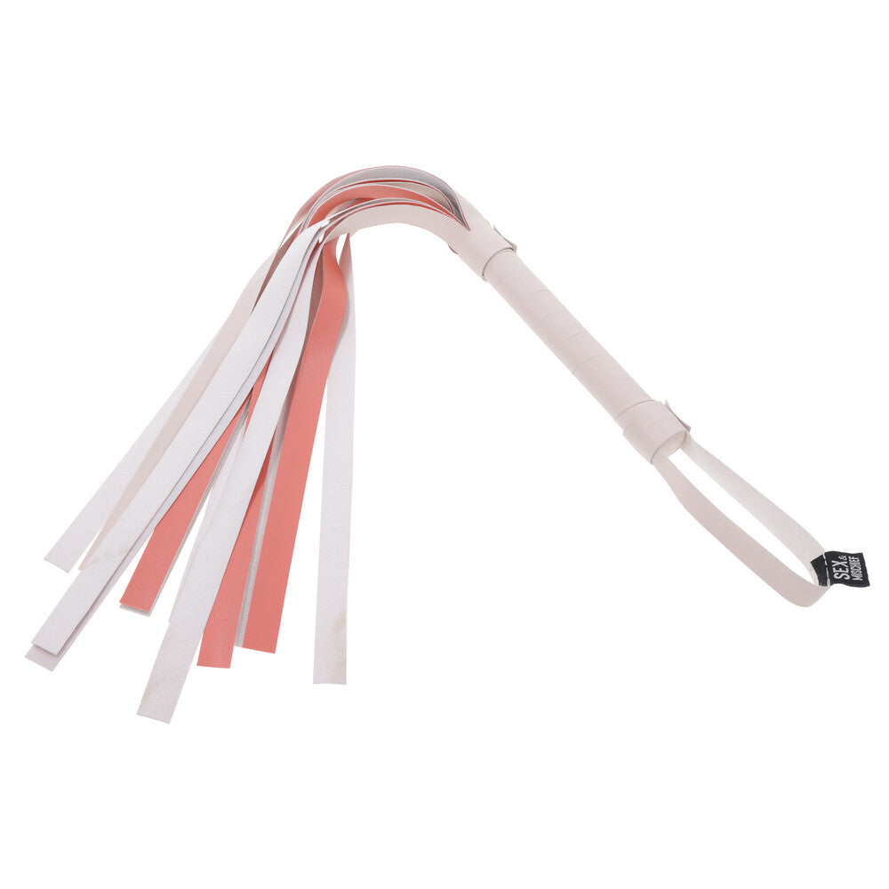 Sportsheets sex and mischief stripe flogger, a multi-coloured whip perfect for playful fun.