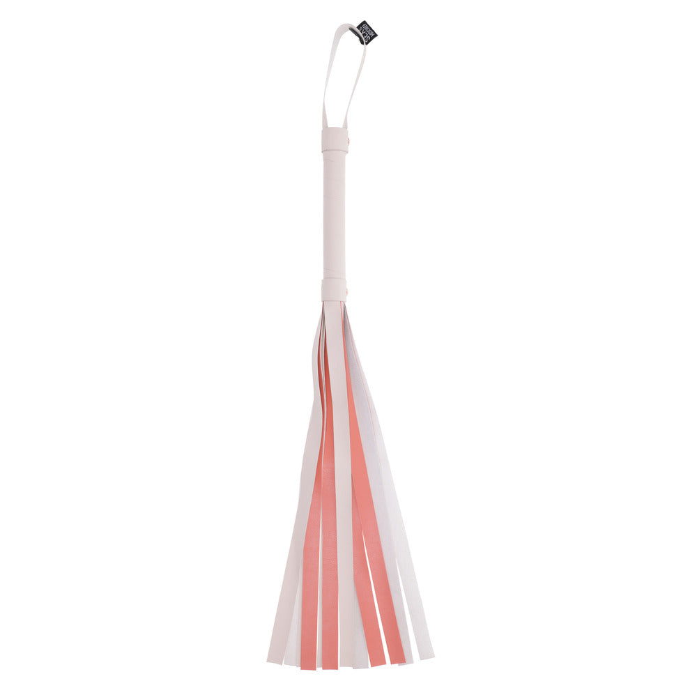Sportsheets sex and mischief flogger with colourful stripes, ideal for playful adults.
