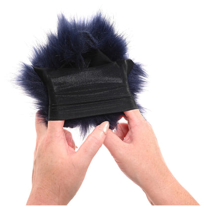Sportsheets cougar spiked sensory glove; black textured fabric with prominent rubber spikes.