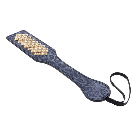 Sportsheets cougar flogger in faux fur, a paddle-style impact toy for playful adults.