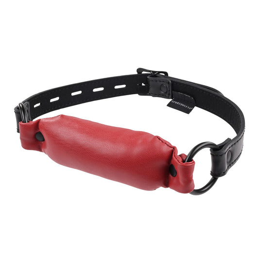 Saffron yellow, soft silicone bit gag from Sportsheets for playful restraint.