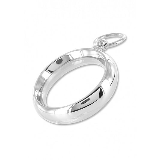 shots toys donut ring with o ring for male bondage play, close-up view.