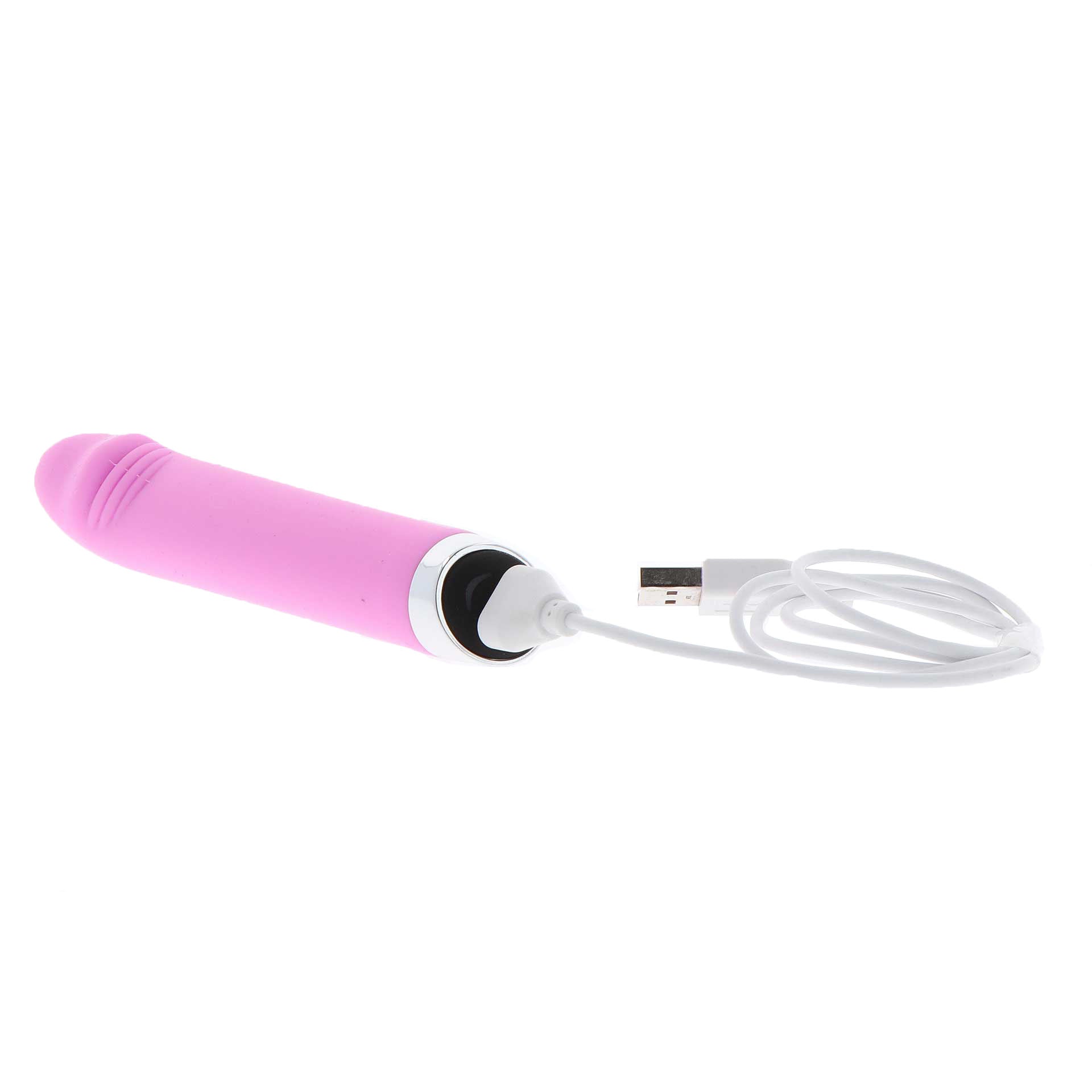 close-up on a small, pink, smooth-finish vibrator from toy joy sex toys, for discreet fun.