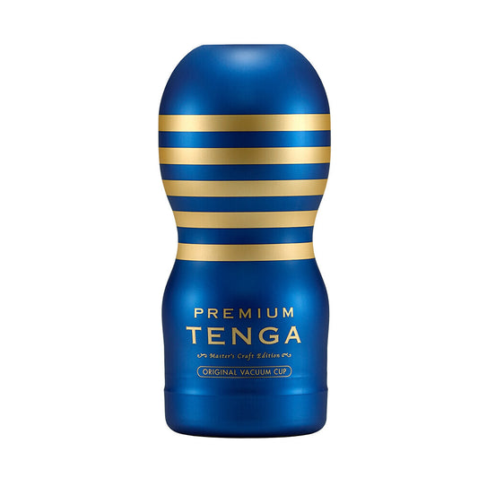 Tenga vacuum cup masturbator, dark grey with ergonomic design, for a satisfying experience.