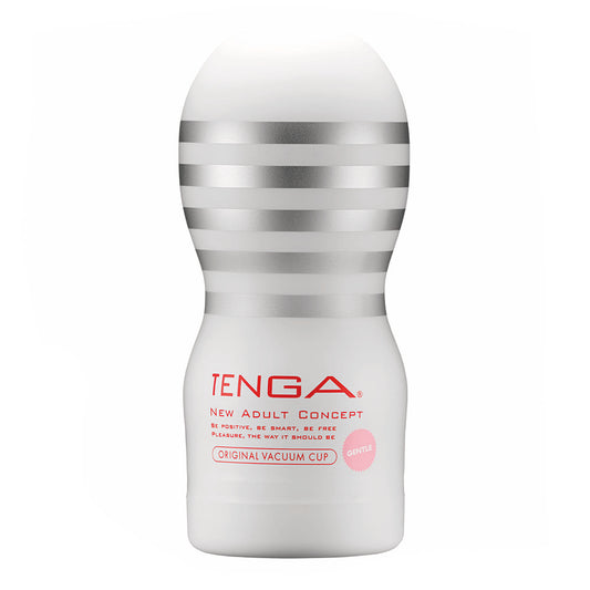 Tenga original vacuum cup, gentle masturbator in soft, flexible material for personal pleasure.