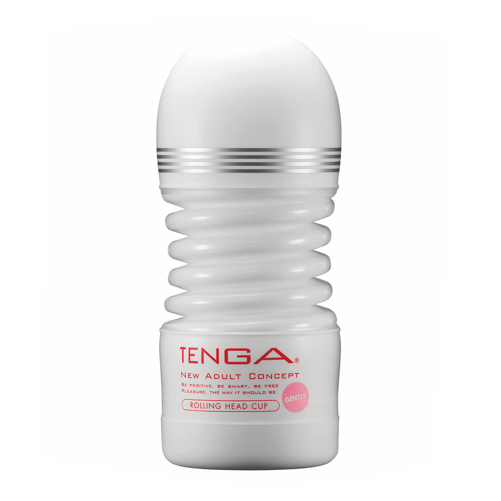 The tenga rolling head cup, a gentle textured masturbator for a unique experience.