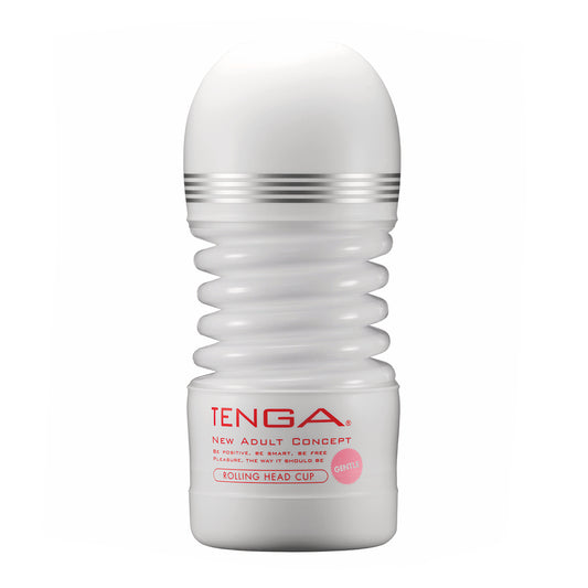 The tenga rolling head cup, a gentle textured masturbator for a unique experience.
