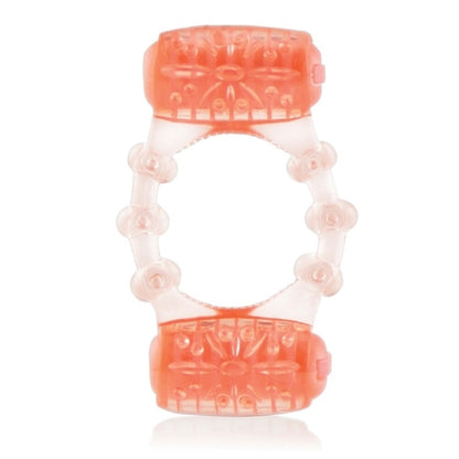 Close-up of the Screaming O TwoO vibrating love ring, made from smooth, body-safe material.