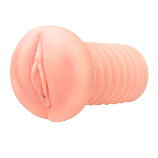 Utensil Race realistic masturbator, flesh-toned with a textured interior for enjoyable use.