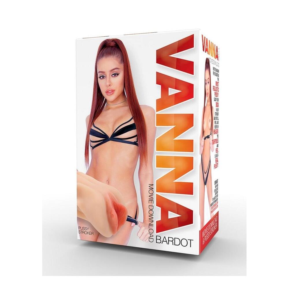 Vanna Bardot star pussy stroker masturbator in soft grey, a textured pleasure toy.