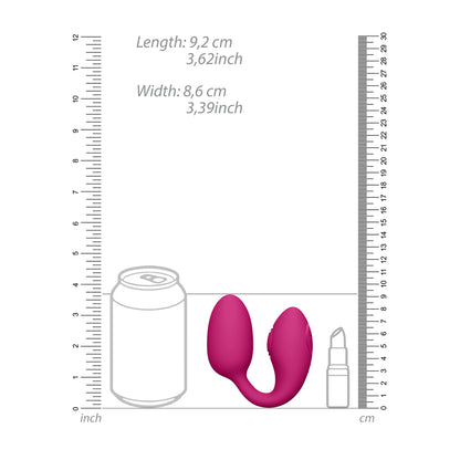 A pink, pulse wave vibrating love egg from Shots Toys, a smooth personal pleasure device.
