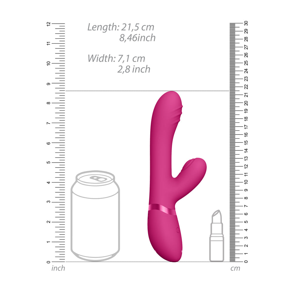 Pink finger vibrator with pulse wave technology from shots toys for clitoral stimulation