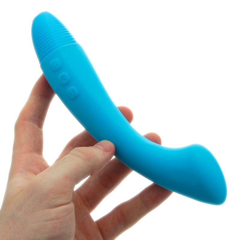 Moka coloured silicone g-spot vibrator by PicoBong, showcasing a smooth and ergonomic design.