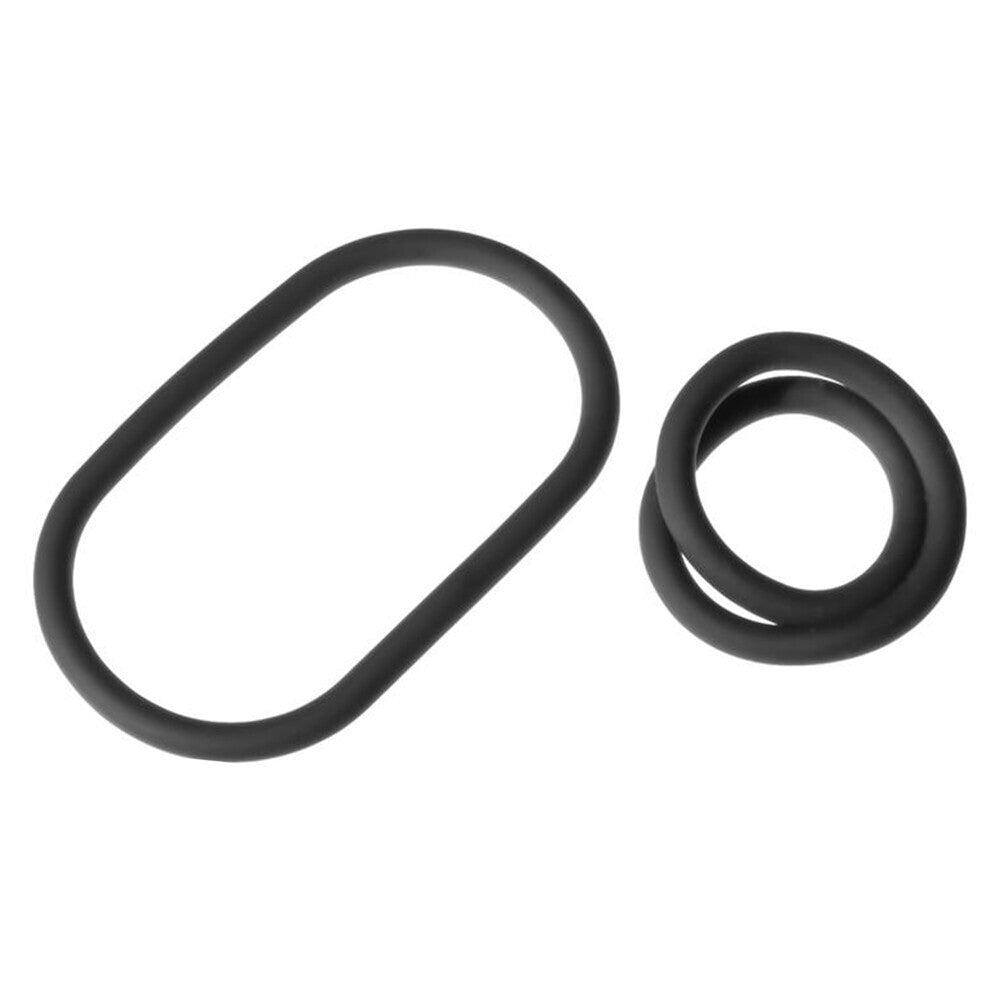 Two slim, nine-inch, silver-tone metal wrap rings, also known as love rings, for wearing.