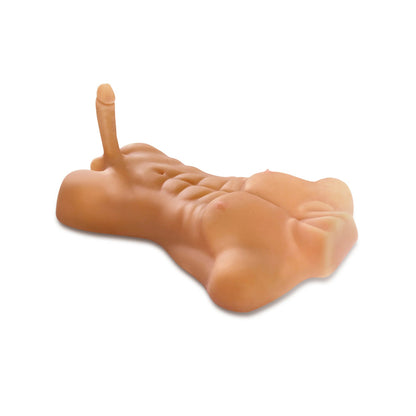 Pipedream fuck me silly dude mega masturbator, realistic flesh-toned toy with detailed textures.