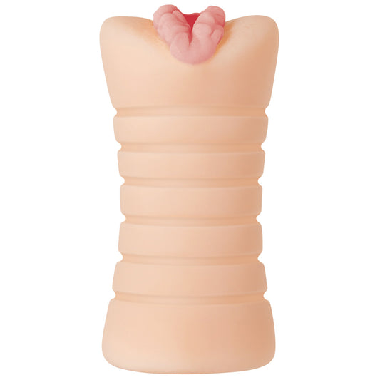 Zero Tolerance Lisa Ann vagina stroker masturbator, realistic textured interior, flesh-toned silicone for solo pleasure.