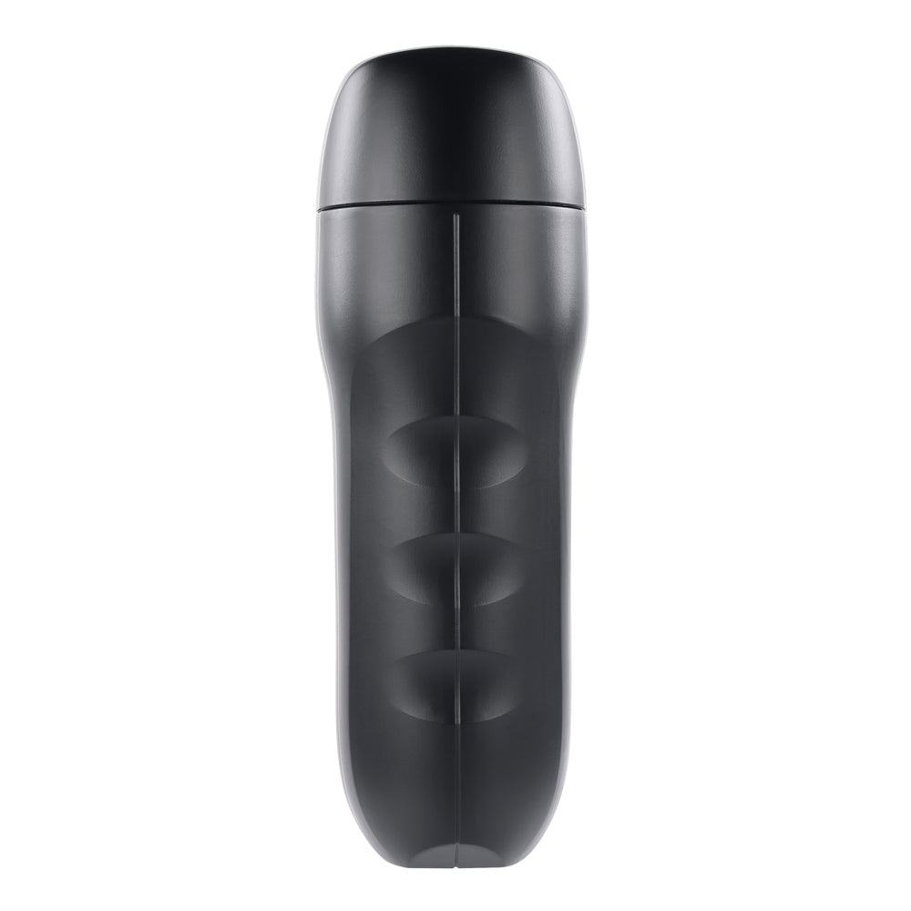 zero tolerance grip it dark stroker: textured, dark-coloured masturbator for intense pleasure, showcasing its grip-enhancing design.