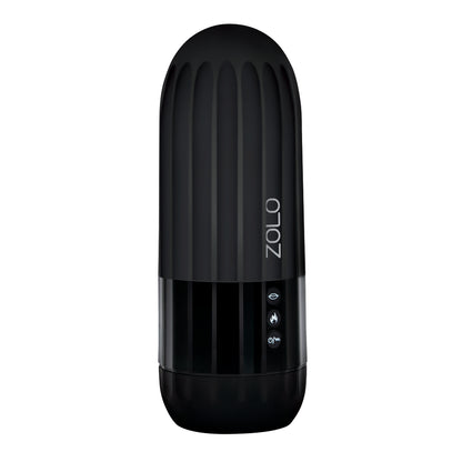 Zolo Jerkmaster masturbator, a vibrating and warming pleasure toy, with textured interior.