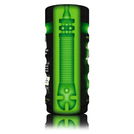 Zolo original masturbator cup, flesh-toned silicone with textured interior for intimate male stimulation.
