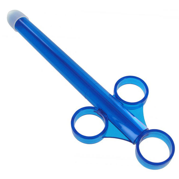 Extra large lubricant launcher in clear plastic for personal hygiene, a fun addition.