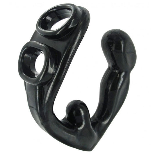 Master Series prostate massager in black for enhanced stimulation and a more substantial erection.