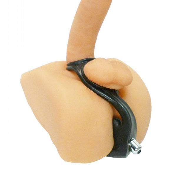 Master Series prostate massager, purple with textured shaft for enhanced sensation, perfect for men.