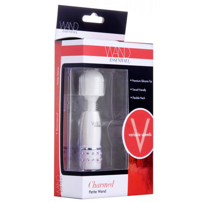 Petite, purple, body-safe silicone massage wand, designed for pinpointed pleasure and relaxation.