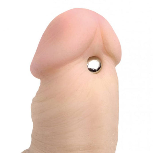 master series magnetic nipple clamps, shiny silver orbs for delightful nipple play