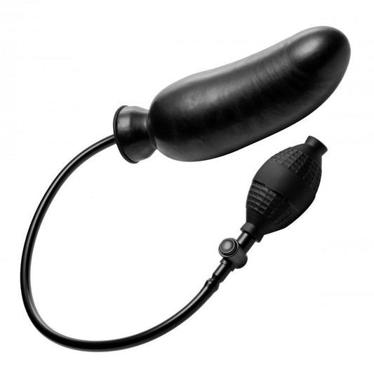 Master Series renegade inflatable dildo, flesh-toned, with texture for extra stimulation and pleasure.